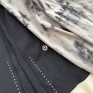 [BUNDLE] Lululemon Fast & Free Crop II 19" - Black + 25" - Game Day - Size 8